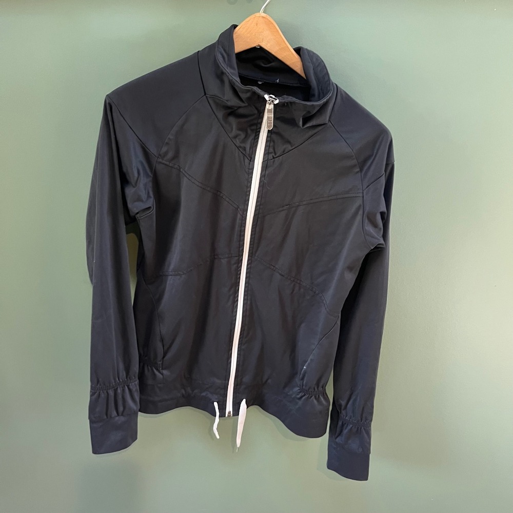 Helly Hansen Women's Black Full Zip Lightweight Track Jacket Athletic - Small